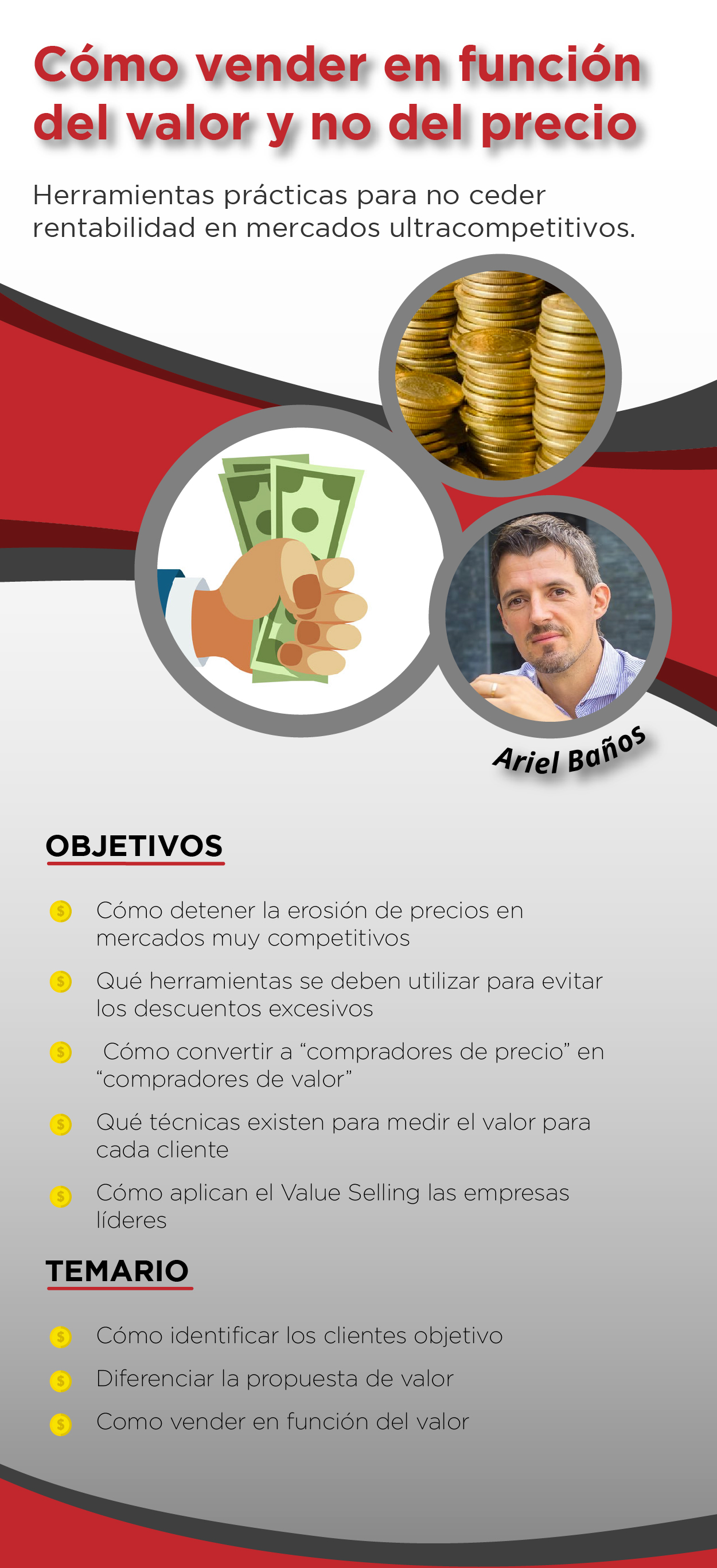 Como vender en función del valor y no del
                  precio.